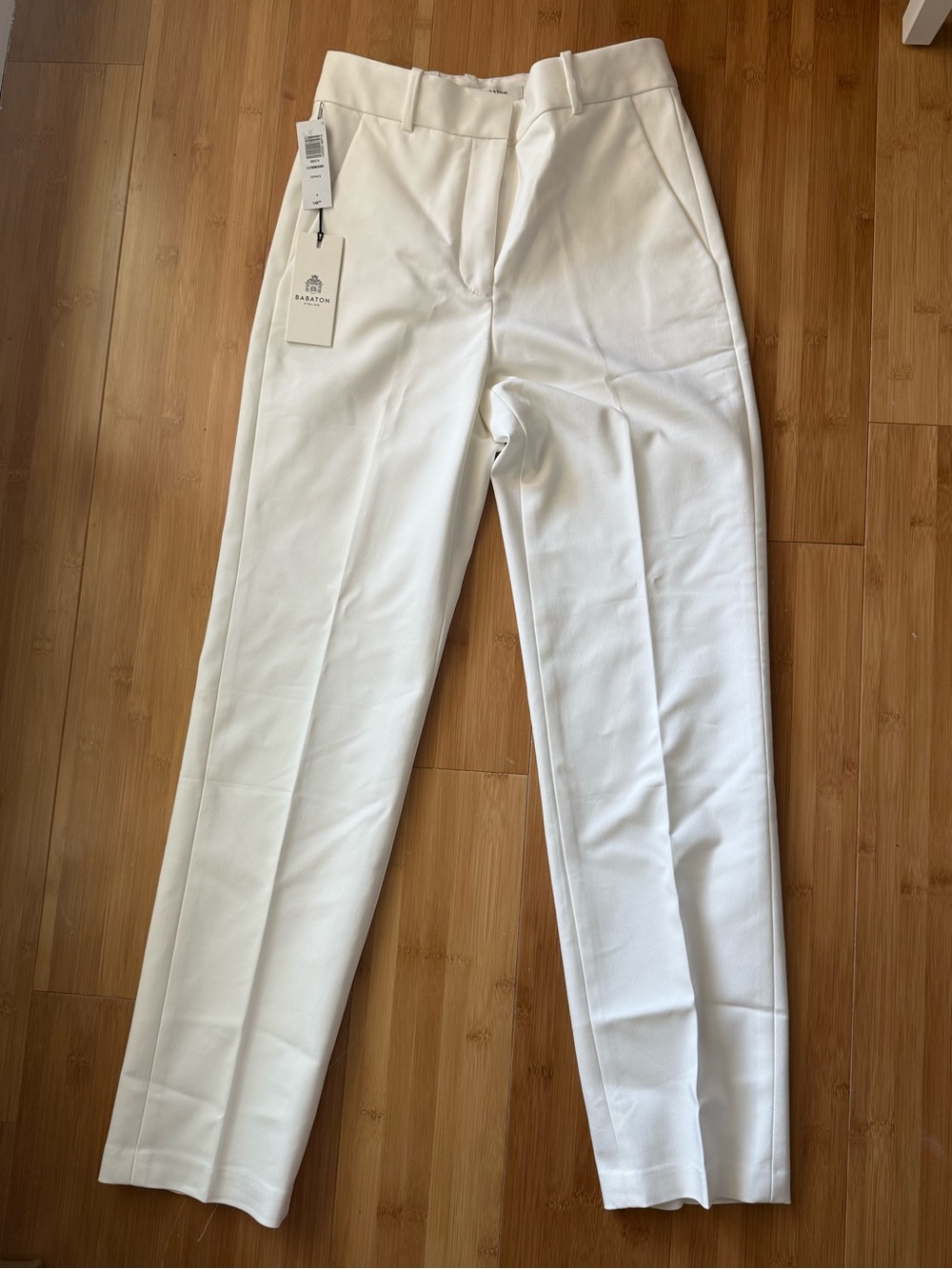Babaton White Tailored Women Dress Pants